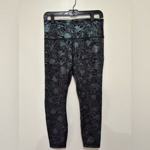 Floral Patterned Lululemon Leggings size 8